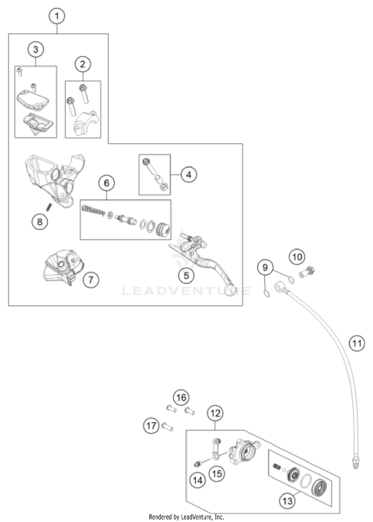 Clutch Control TC 65 ENGINE - 2024 Schematic