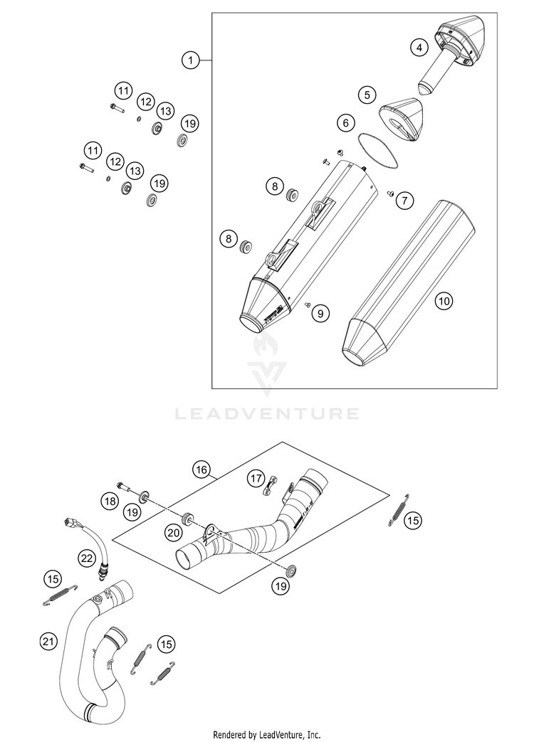 Exhaust System FE 501s CHASSIS - 2021 Schematic