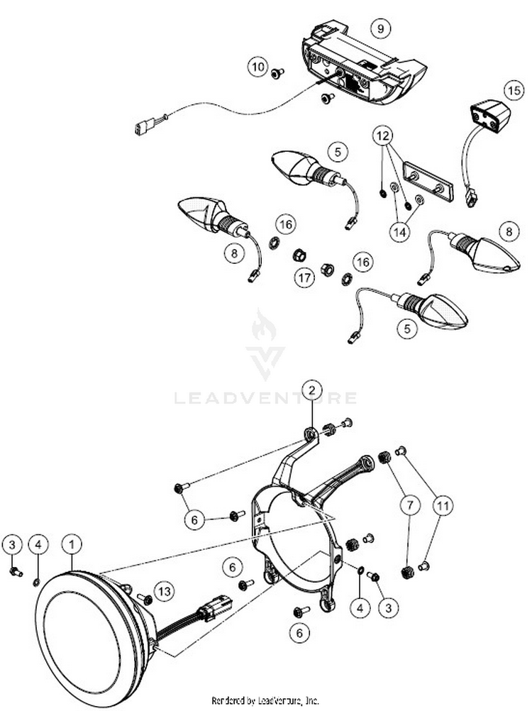 Lighting System 701 VITPILEN CHASSIS - 2018 Schematic