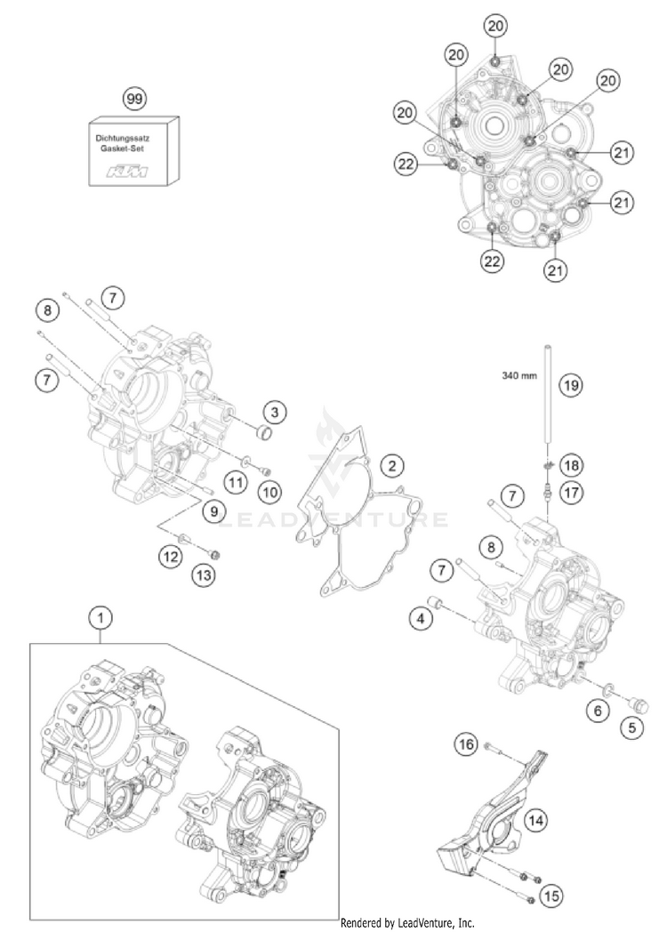 Engine Case TC 65 ENGINE - 2024 Schematic