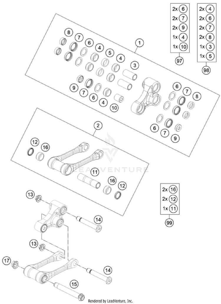Pro Lever Linking FC 250 CHASSIS - 2023 Schematic