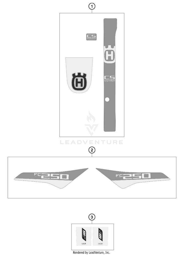 Decal FC 250 CHASSIS - 2016 Schematic