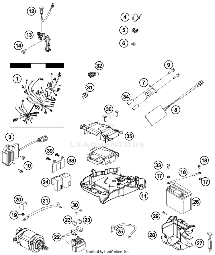 Wiring Harness FC 450 CHASSIS - 2015 Schematic