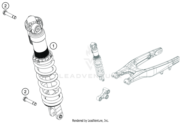 Shock Absorber TC 250 CHASSIS - 2021 Schematic