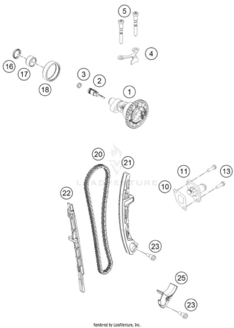 Timing Drive FS 450 ENGINE - 2023 Schematic