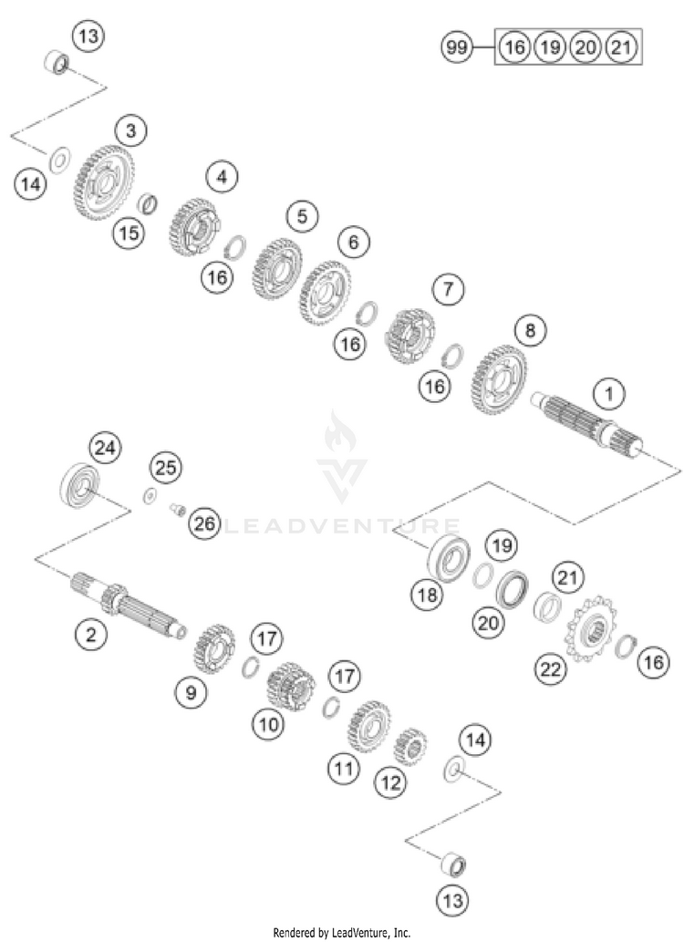 Transmission TC 65 Engine - 2022 Schematic