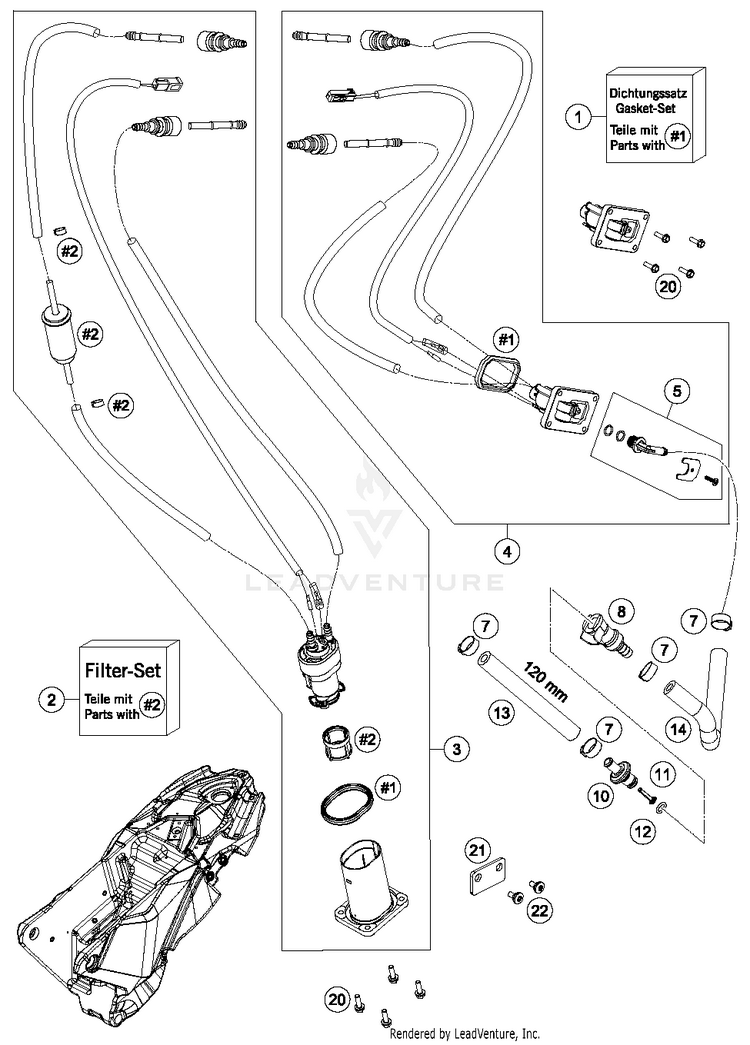 Fuel Pump 701 SUPERMOTO CHASSIS - 2018 Schematic
