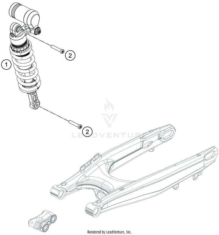 Shock Absorber 701 SUPERMOTO CHASSIS - 2019 Schematic
