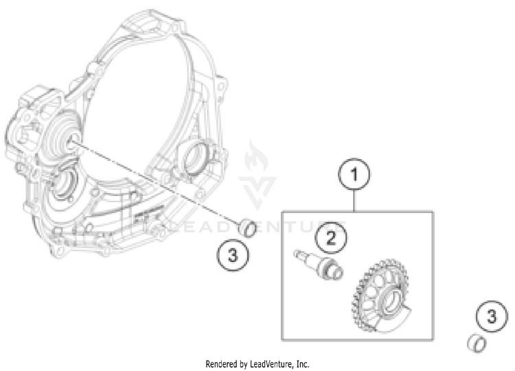 Balancer Shaft FE 450 US ENGINE - 2025 Schematic