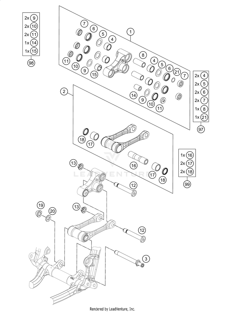 Pro Lever Linking FE 501s CHASSIS - 2021 Schematic