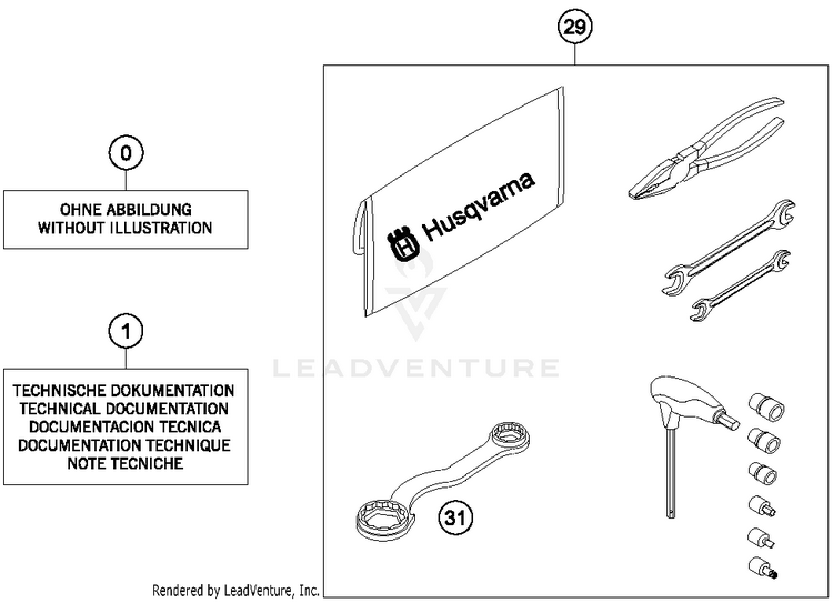 Accessories Kit FC 450 CHASSIS - 2015 Schematic