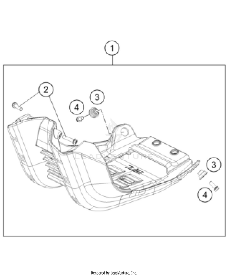 Engine Guard FC 450 ROCKSTAR EDITION US CHASSIS - 2023 Schematic