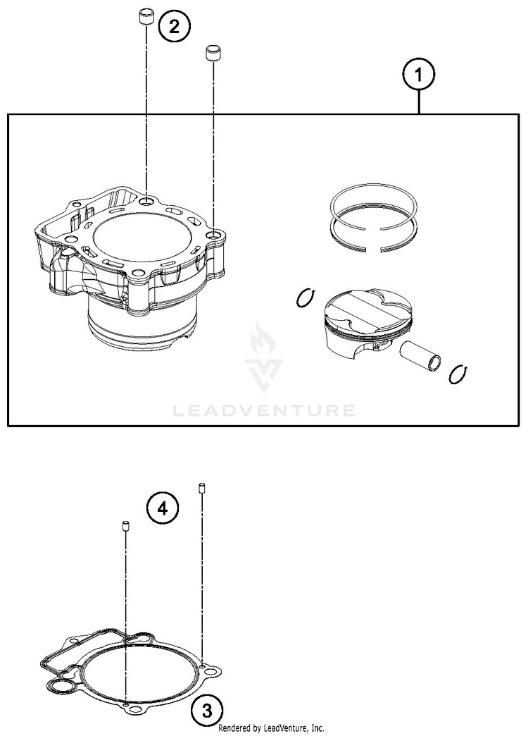 Cylinder FX 350 ENGINE - 2019 Schematic