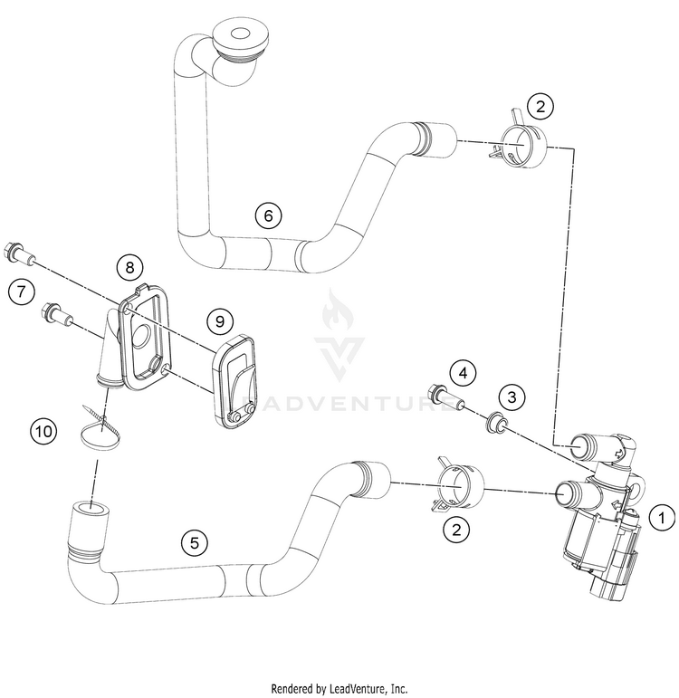 Secondary Air System Sas 701 FE/FS US ENGINE - 2021 Schematic
