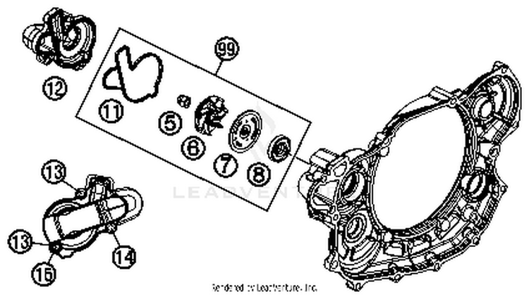 Water Pump FE 501S ENGINE - 2015 Schematic