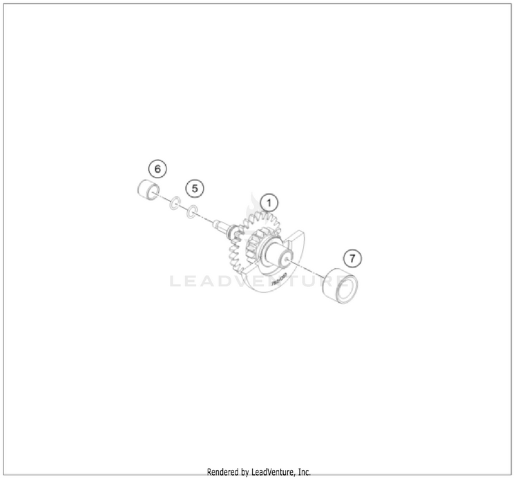 Balancer Shaft FC 350 ENGINE - 2025 Schematic