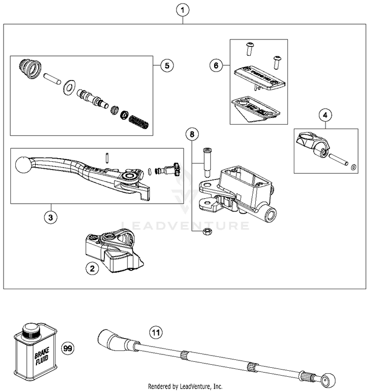 Hand Brake Cylinder FC 350 CHASSIS - 2018 Schematic