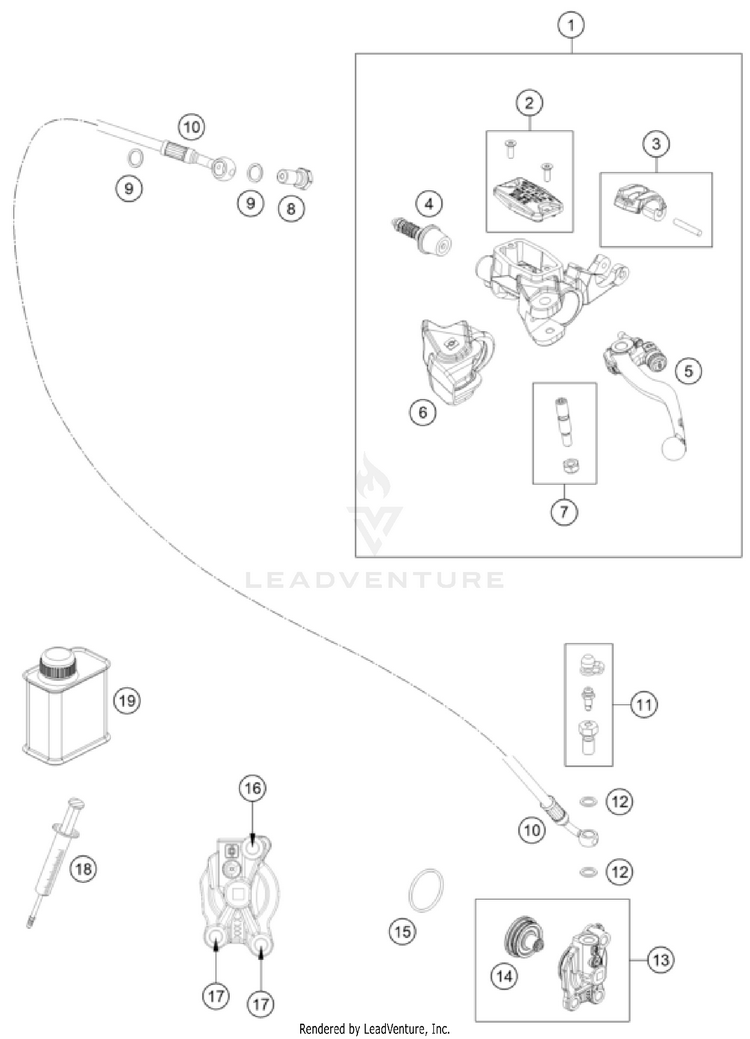 Clutch Control FE 450 US ENGINE - 2025 Schematic