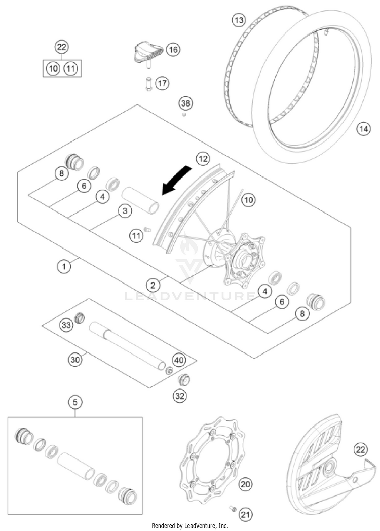 Front Wheel Schematic
