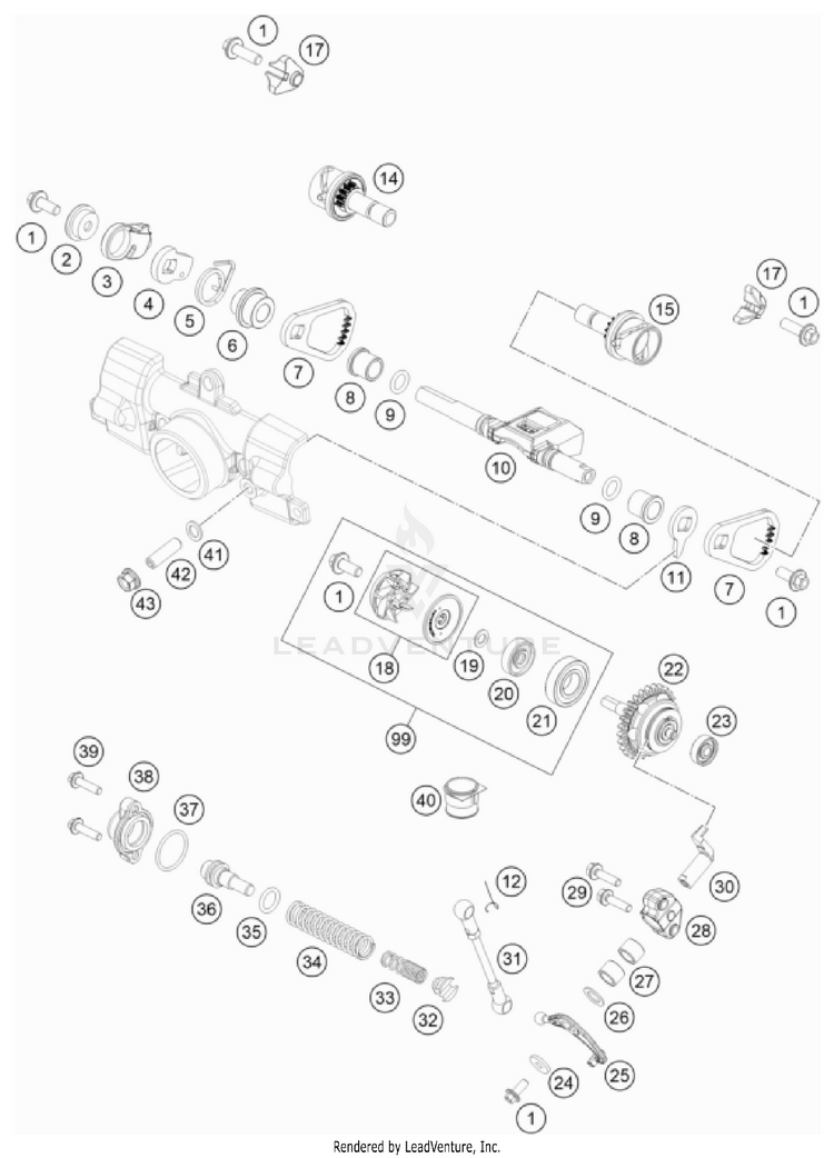 Exhaust Control TC 85 Engine - 2022 Schematic
