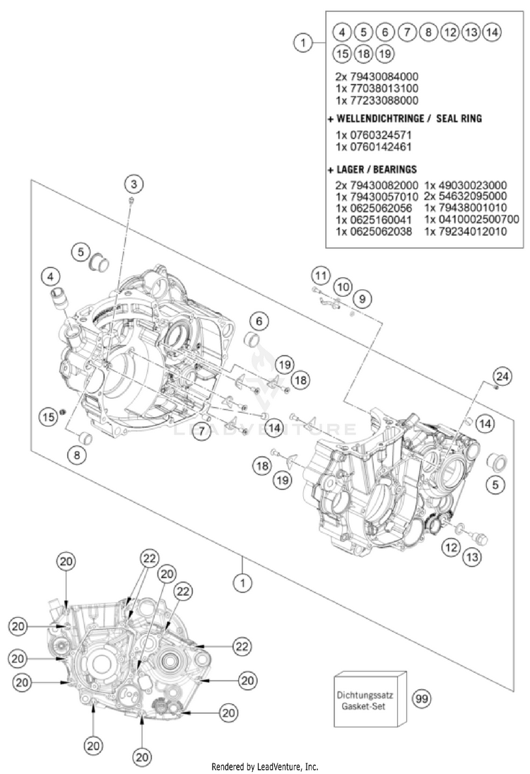 Engine Case FE 450 US ENGINE - 2026 Schematic