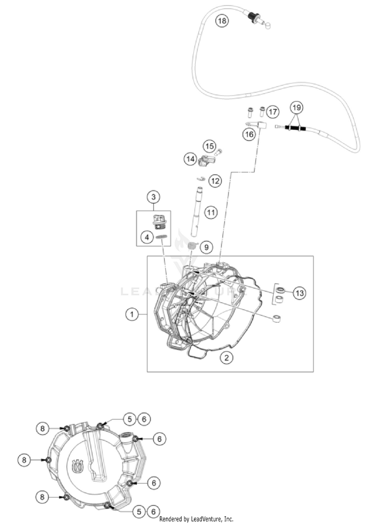 Clutch Cover 901 Norden ENGINE - 2024 Schematic