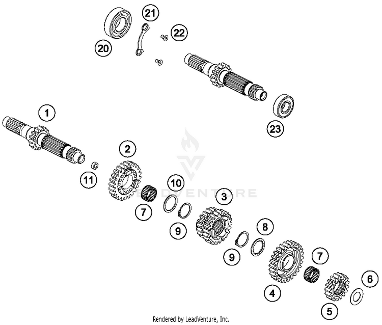 Transmission I - Main Shaft FE 501S ENGINE - 2016 Schematic