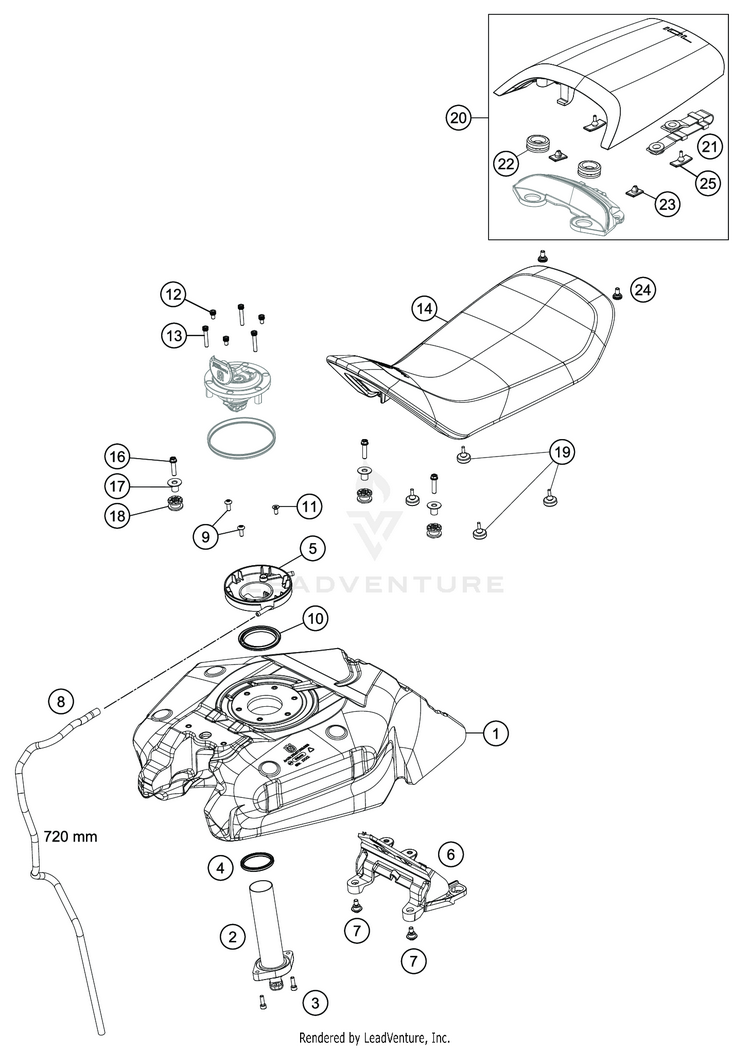 Tank, Seat Schematic