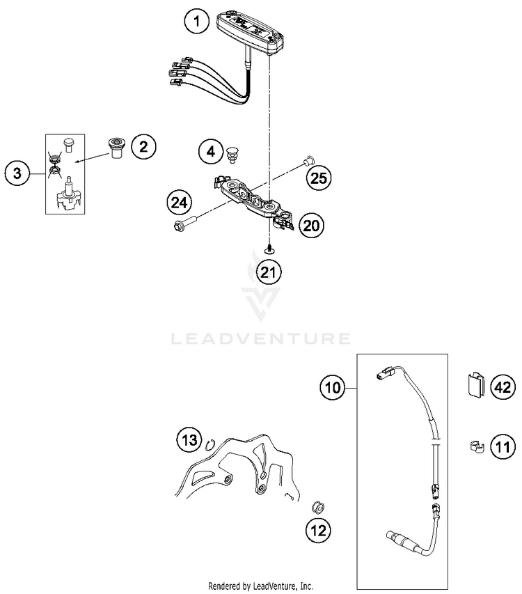 Instruments / Lock System FE 350 CHASSIS - 2014 Schematic