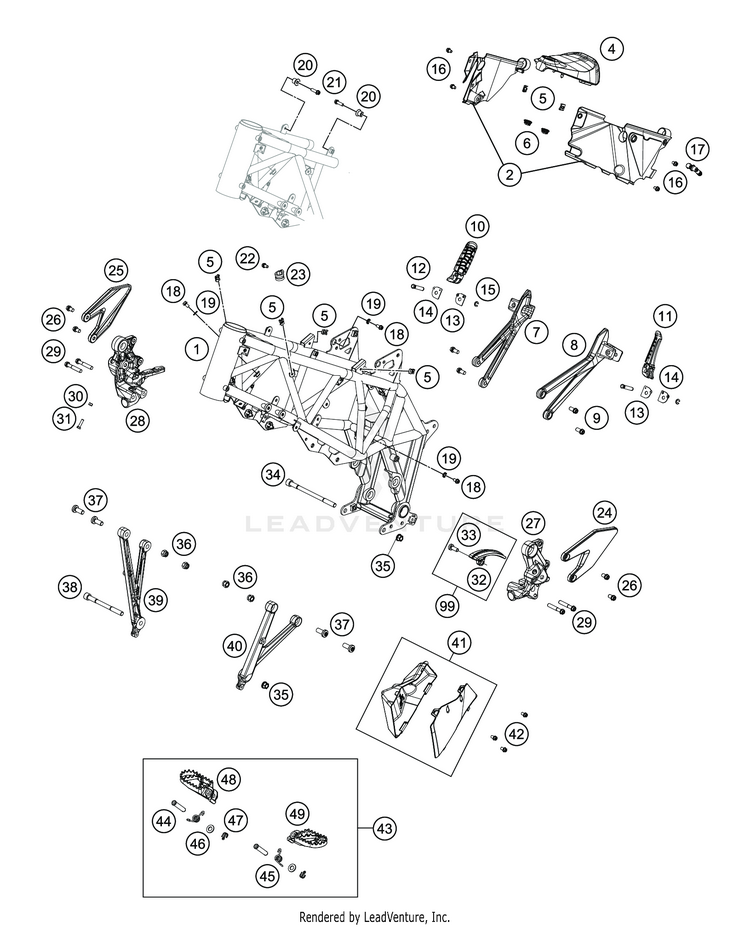Frame 701 ENDURO CHASSIS - 2019 Schematic