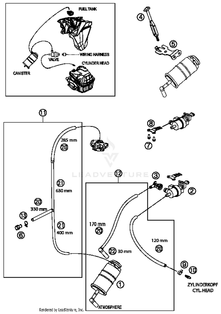 Evaporative Canister FE 501S CHASSIS - 2016 Schematic