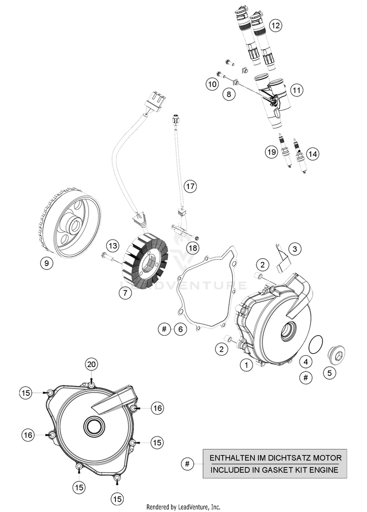 Ignition System 701 FE/FS US ENGINE - 2021 Schematic