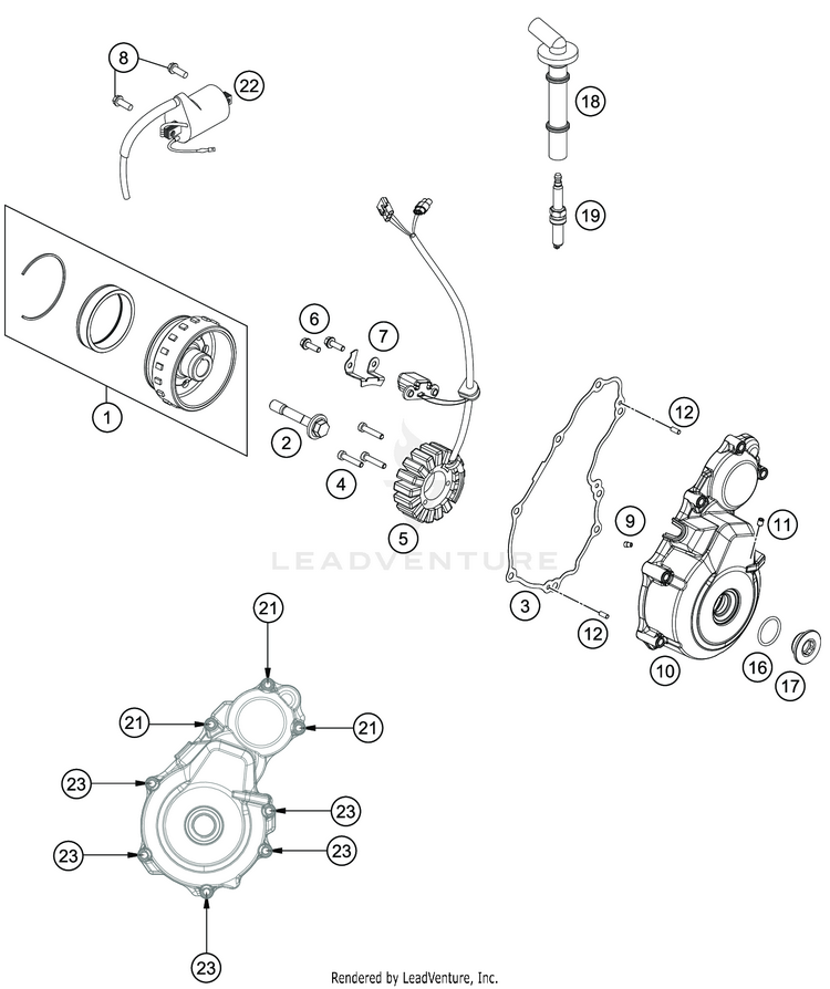 Ignition System FE 350 ENGINE - 2020 Schematic