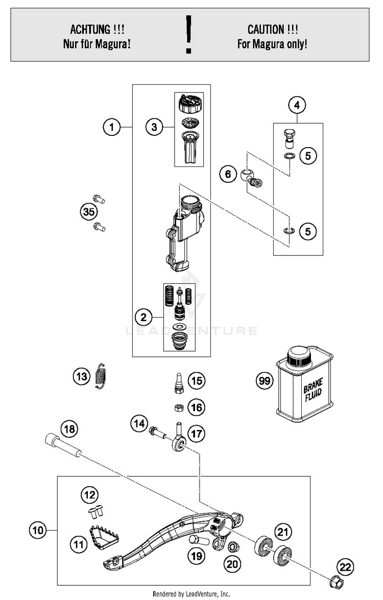 Rear Brake Control FX 350 CHASSIS - 2019 Schematic