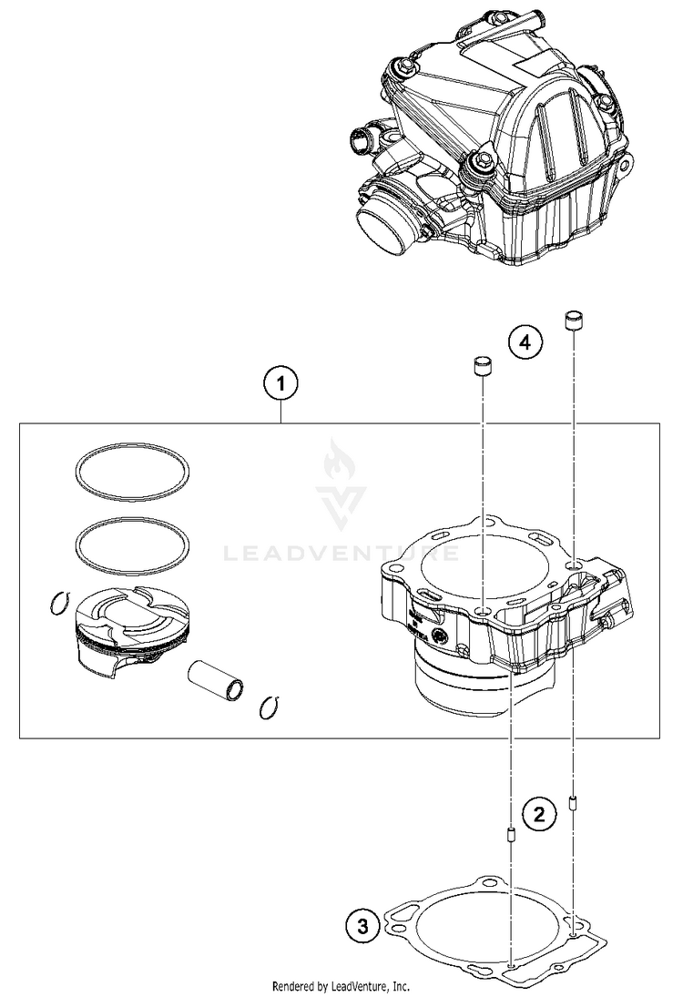 Cylinder FC 450 ENGINE - 2018 Schematic