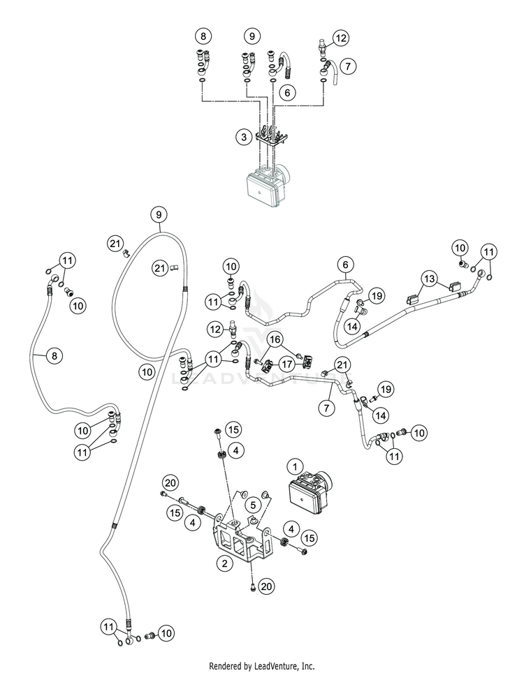 Antiblock System Abs 701 ENDURO CHASSIS - 2019 Schematic