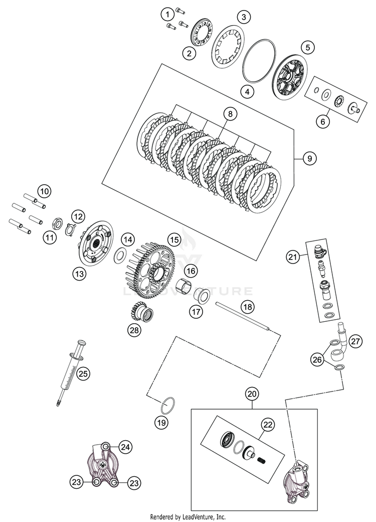 Clutch TC 85 17 14 ENGINE - 2020 Schematic
