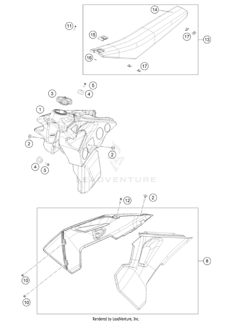 Tank, Seat Schematic