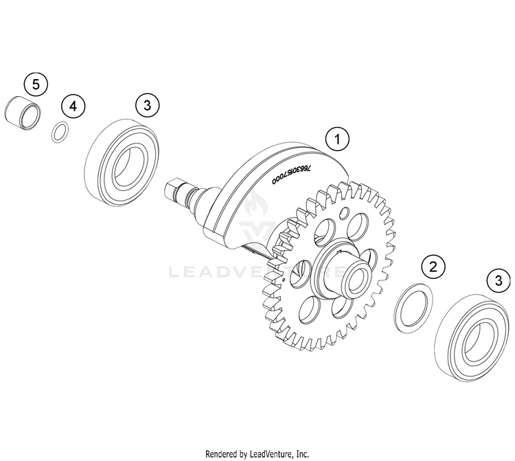 Balancer Shaft 701 FE/FS US ENGINE - 2021 Schematic