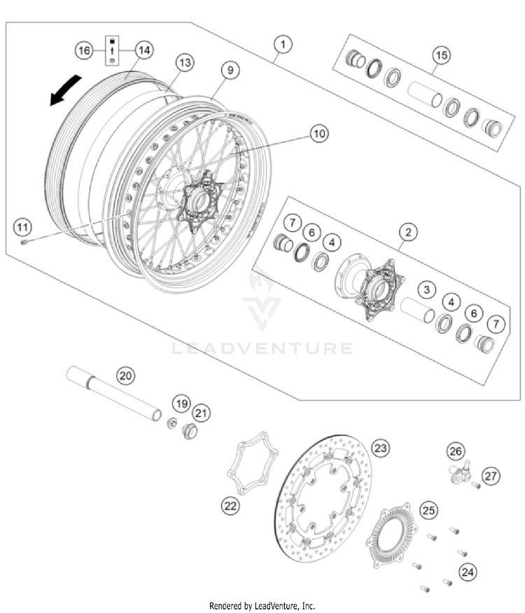 Front Wheel Schematic