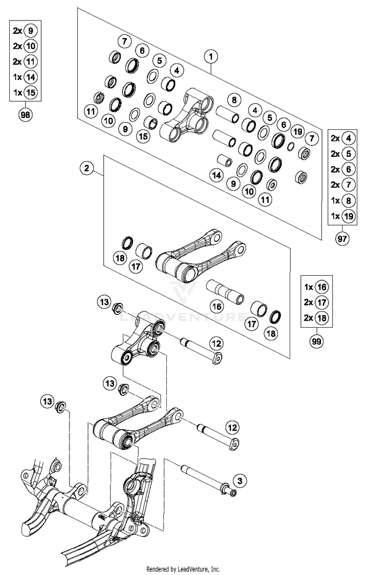 Pro Lever Linking FS 450 CHASSIS - 2018 Schematic