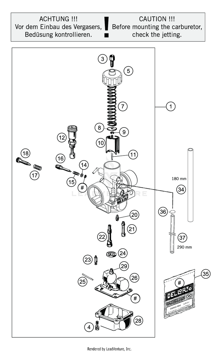 Carburetor TC 50 ENGINE - 2020 Schematic