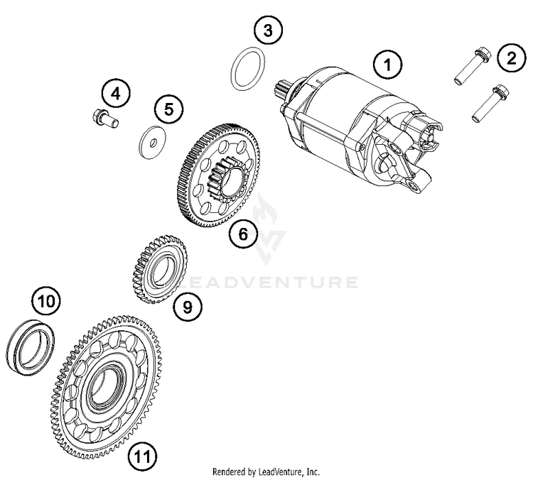 Electric Starter FC 450 ENGINE - 2018 Schematic
