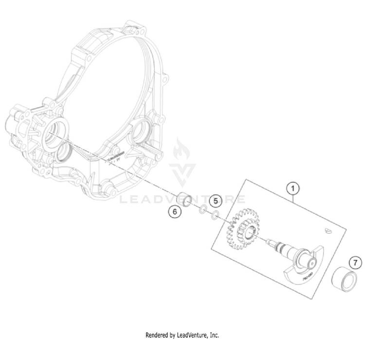 Balancer Shaft FC 350 ENGINE - 2024 Schematic