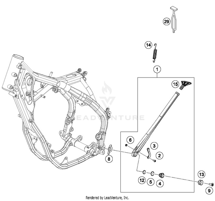 Side / Center Stand FE 450 CHASSIS - 2019 Schematic