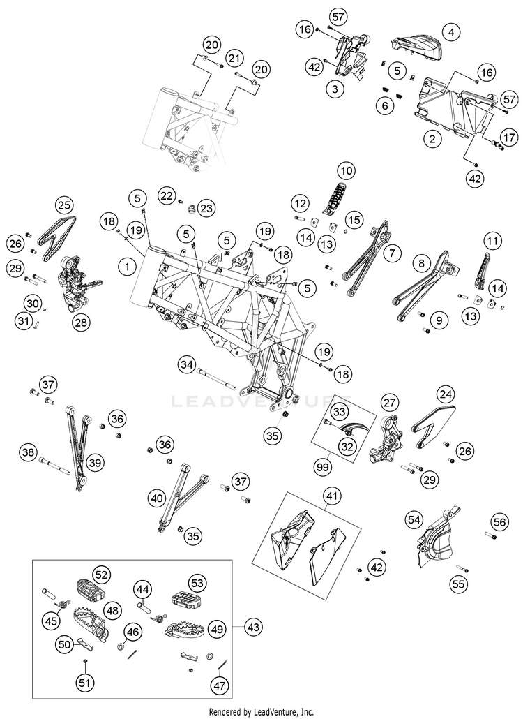Frame 701 ENDURO CHASSIS - 2021 Schematic