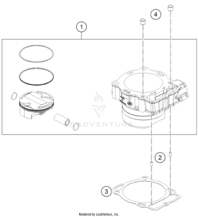 Cylinder FS 450 ENGINE - 2024 Schematic