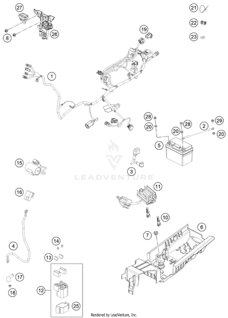 Wiring Harness FC 350 CHASSIS - 2023 Schematic