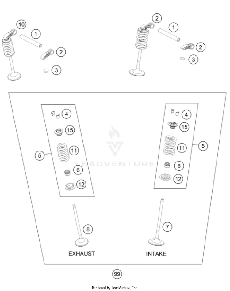 Valve Drive FC 350 ENGINE - 2024 Schematic