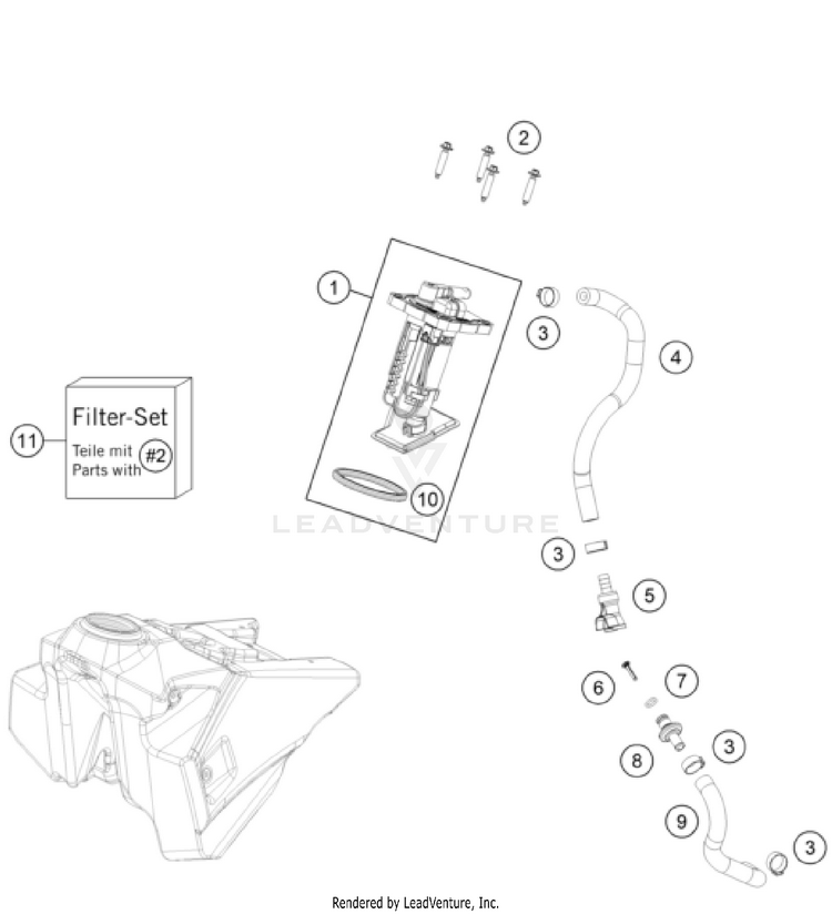 Fuel Pump FC 250 ROCKSTAR EDITION US CHASSIS - 2022 Schematic